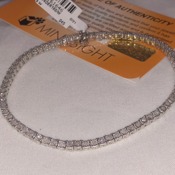 1/2ct REAL DIAMOND Bracelet Authenticity card incl - Picture 5 of 7